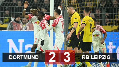 Kết quả Dortmund 2-3 RB Leipzig: Dortmund ngày càng xa Top 4